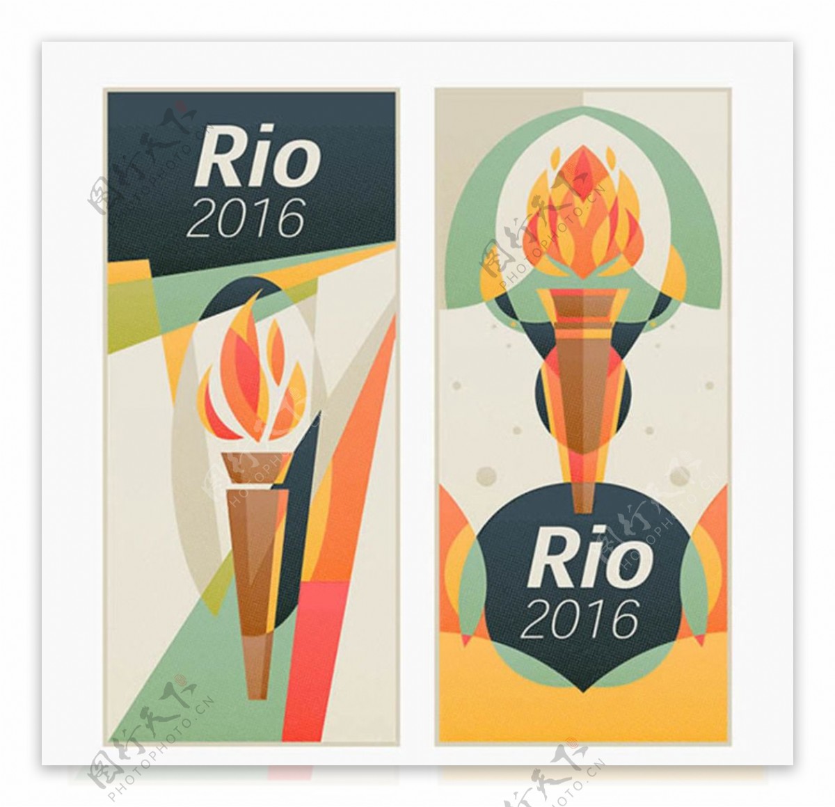 2016里约奥运会火炬海报