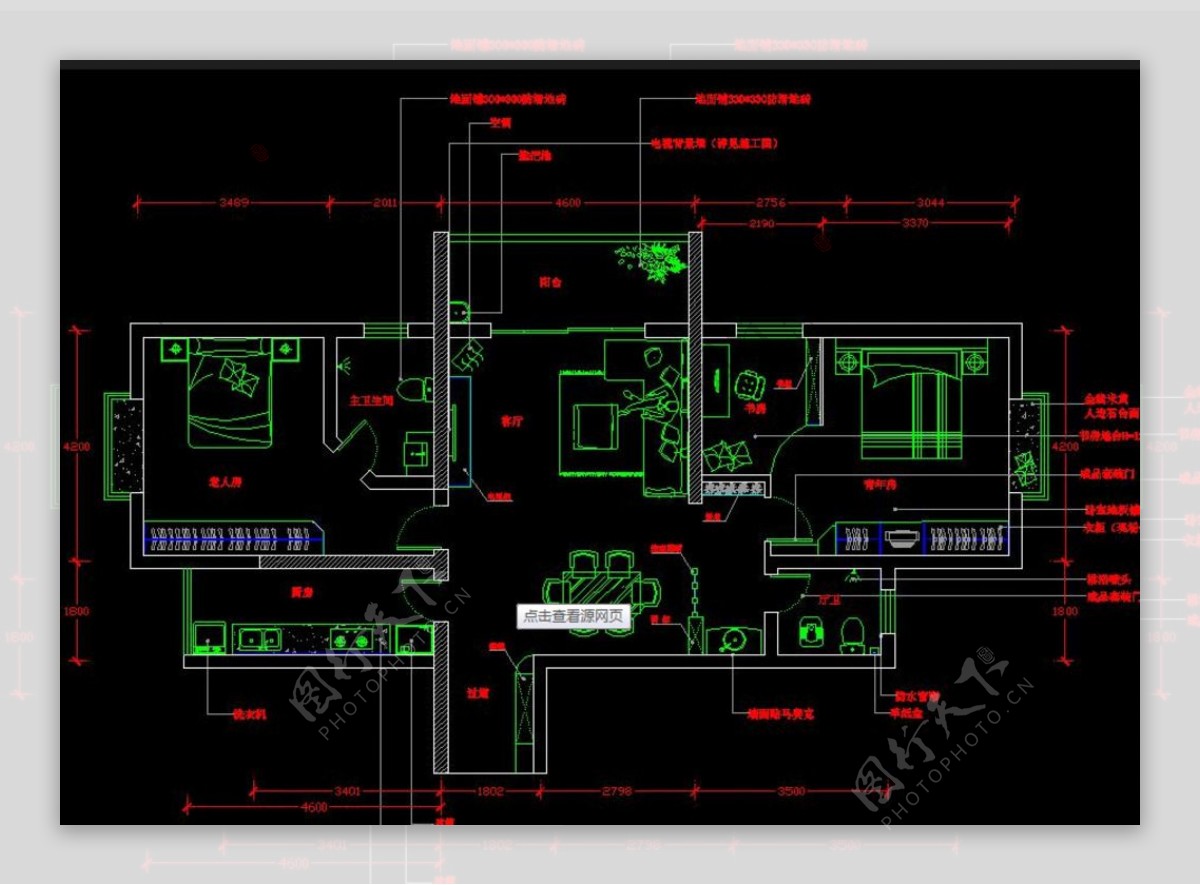 地下夹层平面图CAD