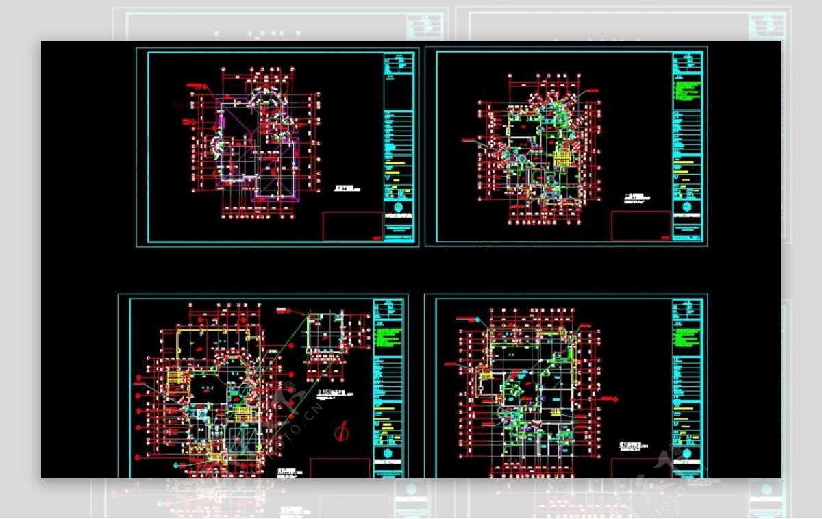 二层双拼农村自建房建筑施工图