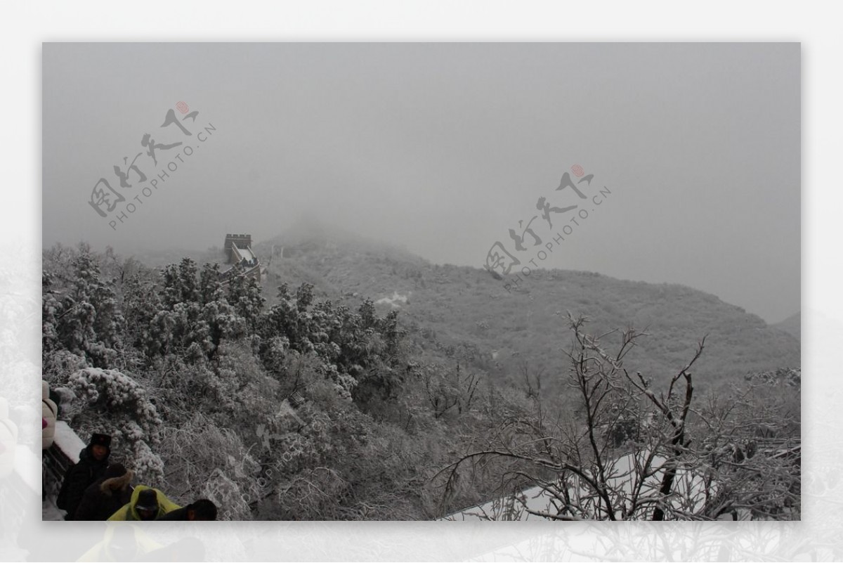 长城雪景