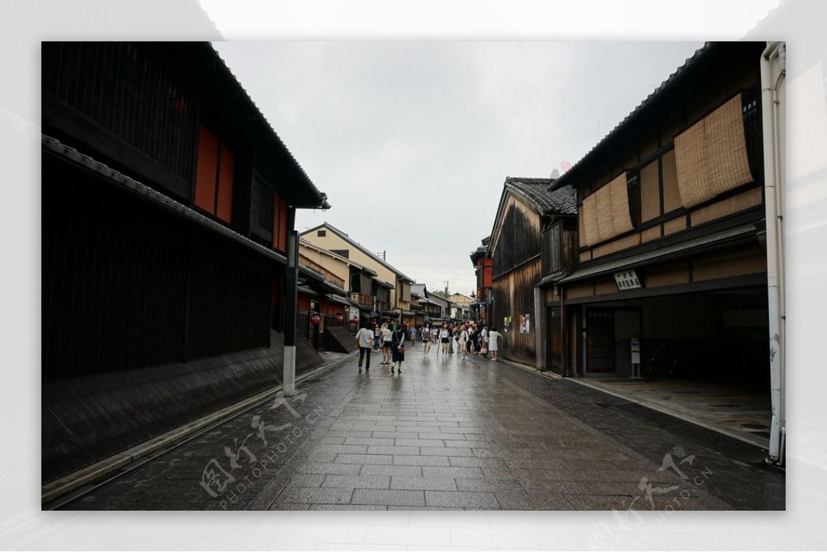 日本街景步行街日本旅游
