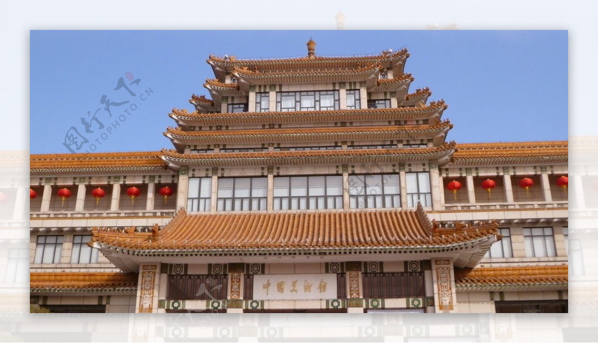 中国美术馆大门建筑图