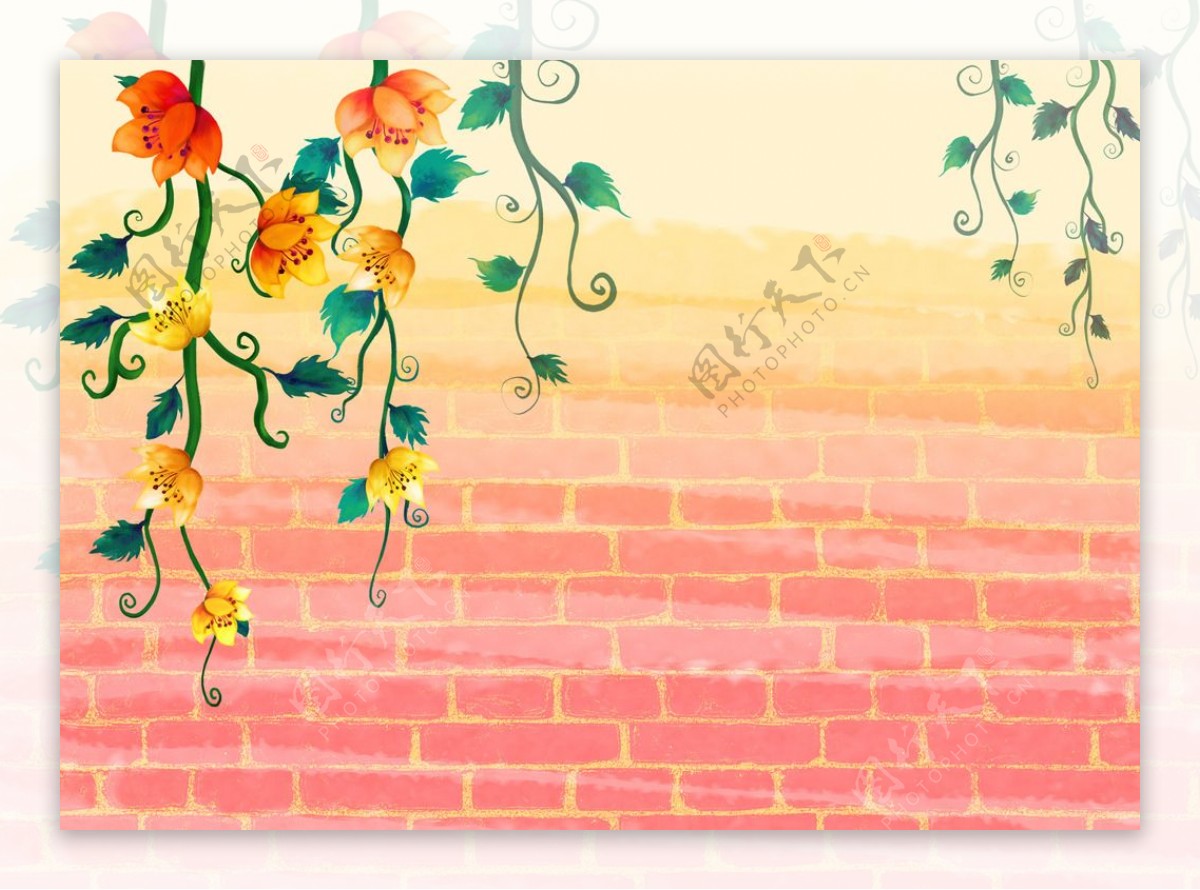 蔷薇花藤墙