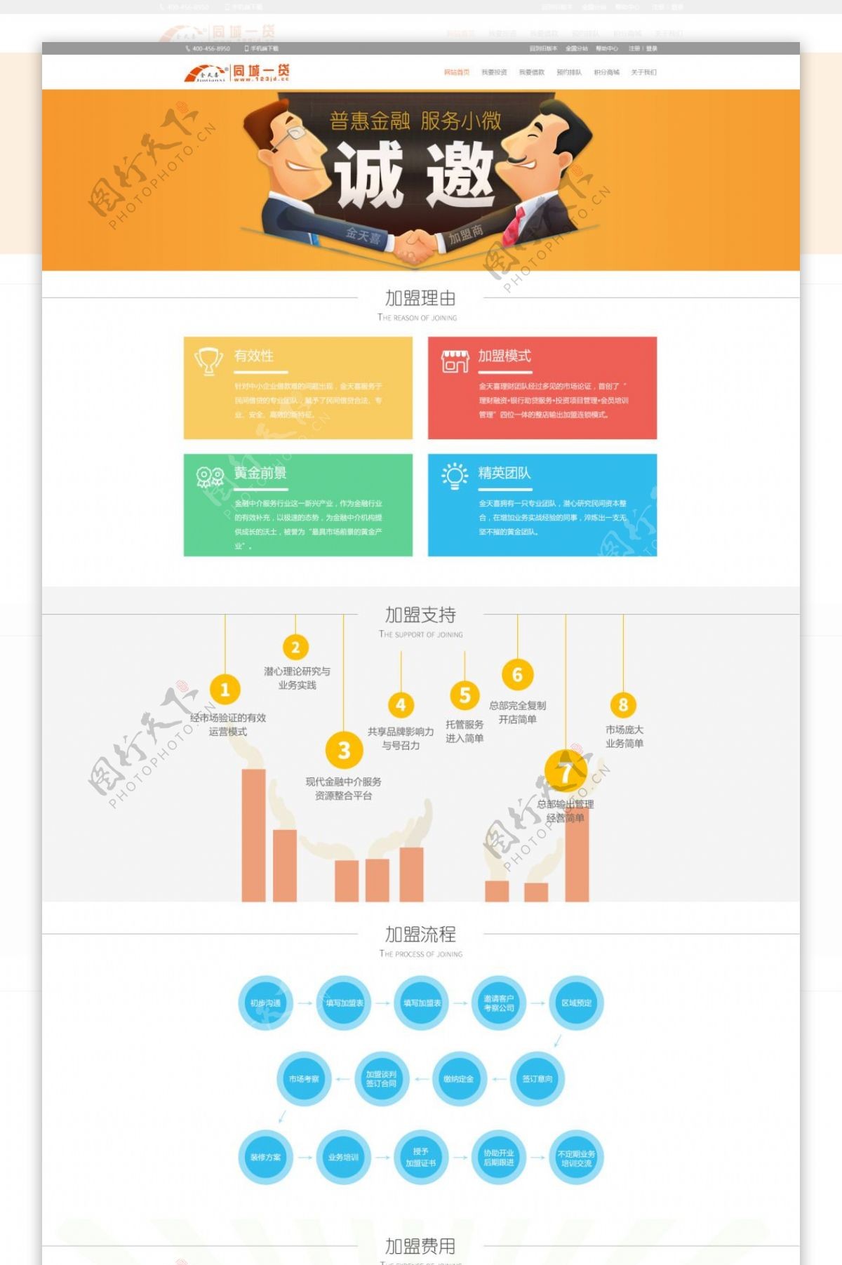 加盟页面诚邀加盟