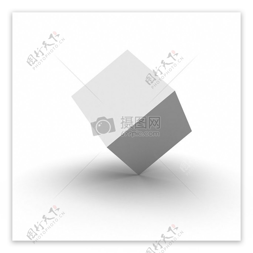 基本的白色立方体2
