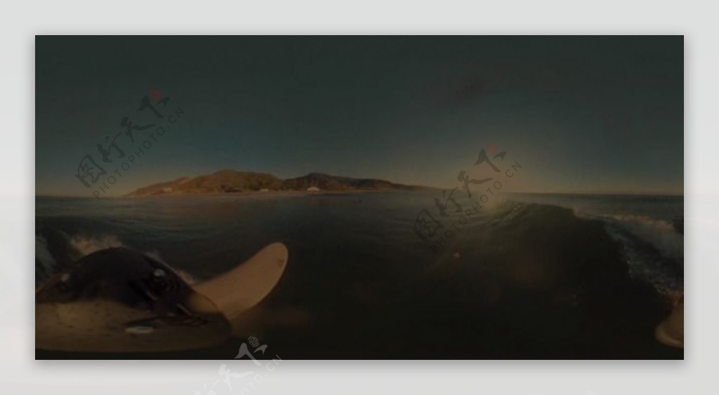 阳光海滩踏板冲浪VR视频