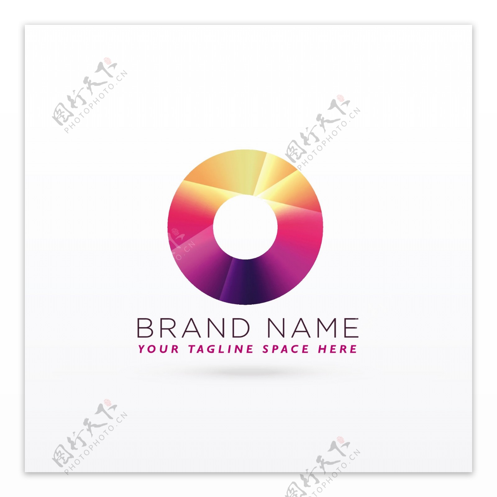 彩色圆圈标志logo