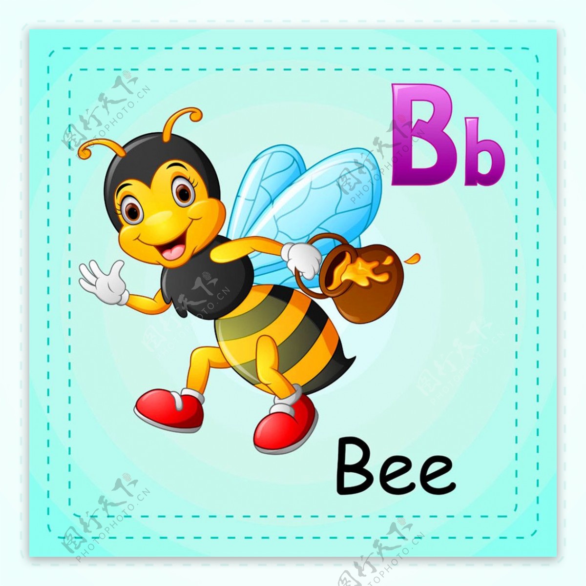 蜜蜂英词单词图片