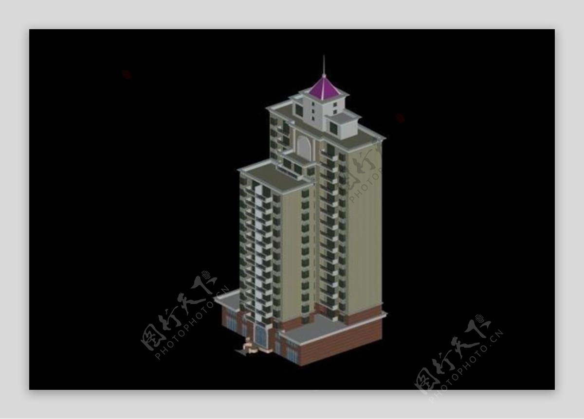 MAX居民住宅区3D模型