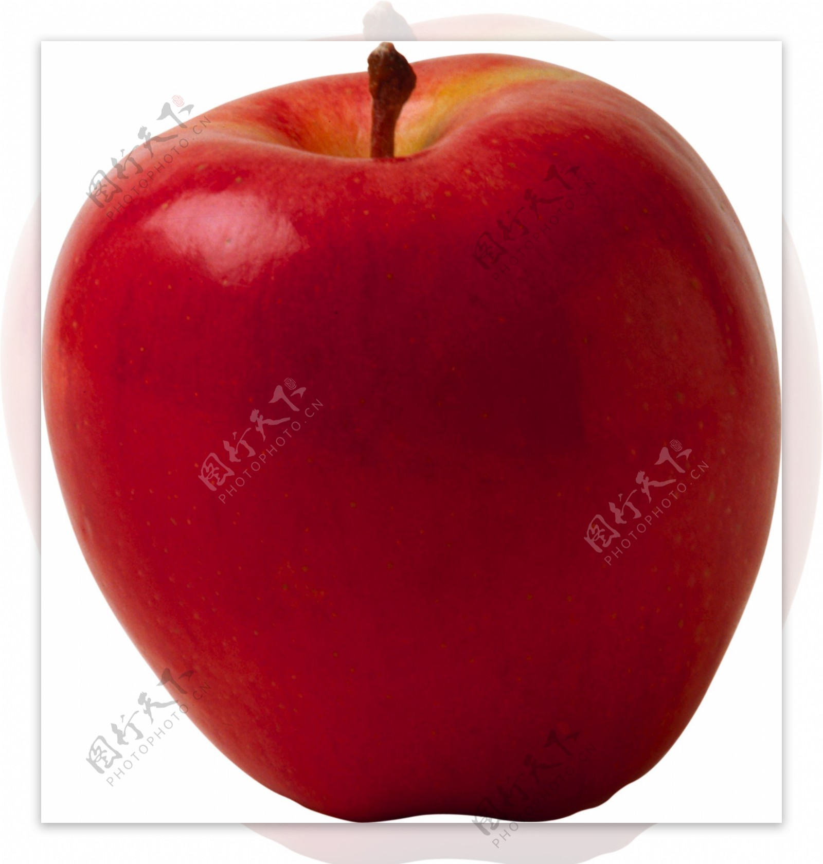 漂亮红颜色苹果图片免抠png透明图层素材