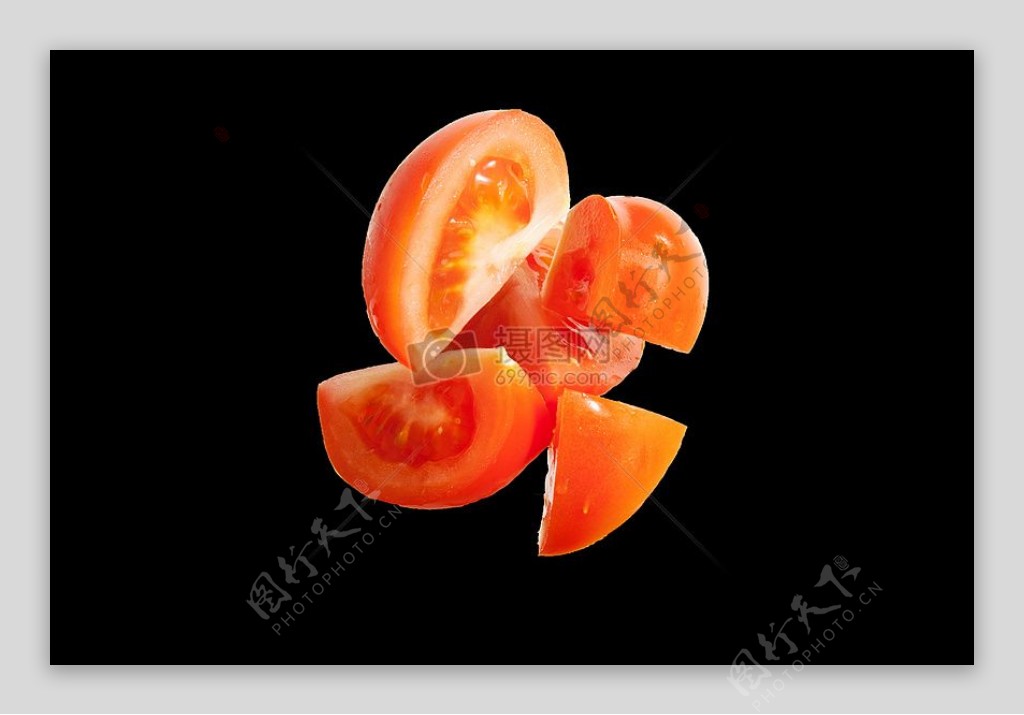 粮食蔬菜飞行吃素吃烹饪背景浮动番茄vegies