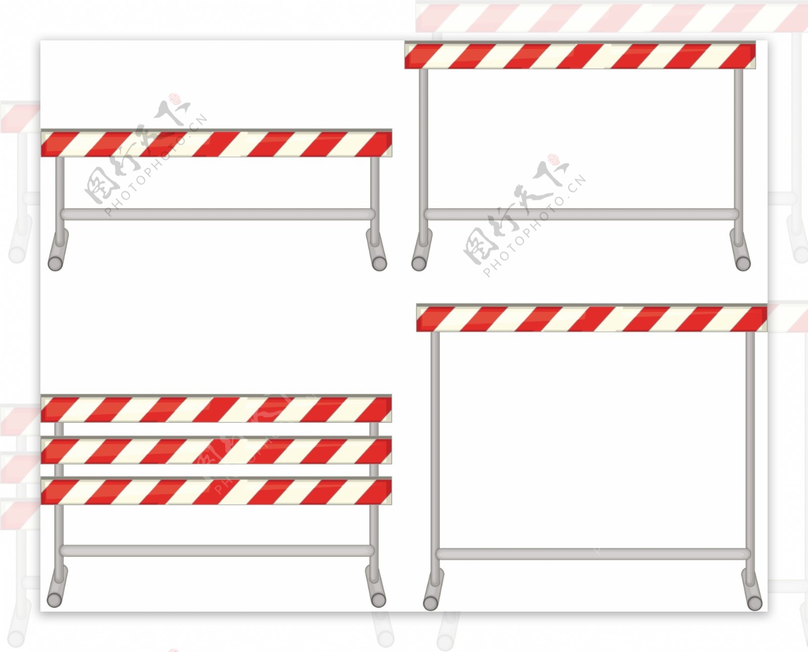 工程警示障碍栏跨栏运动插图