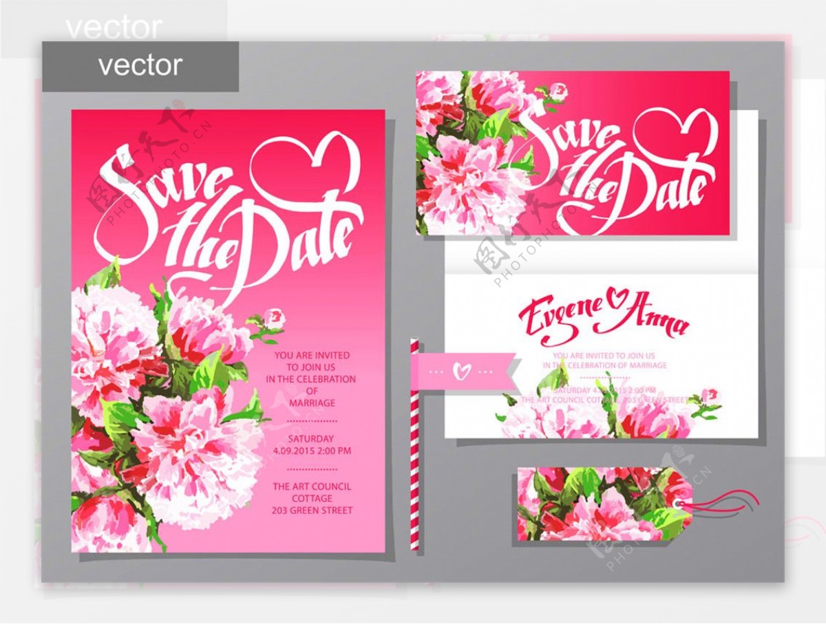 粉色封面和花朵图片