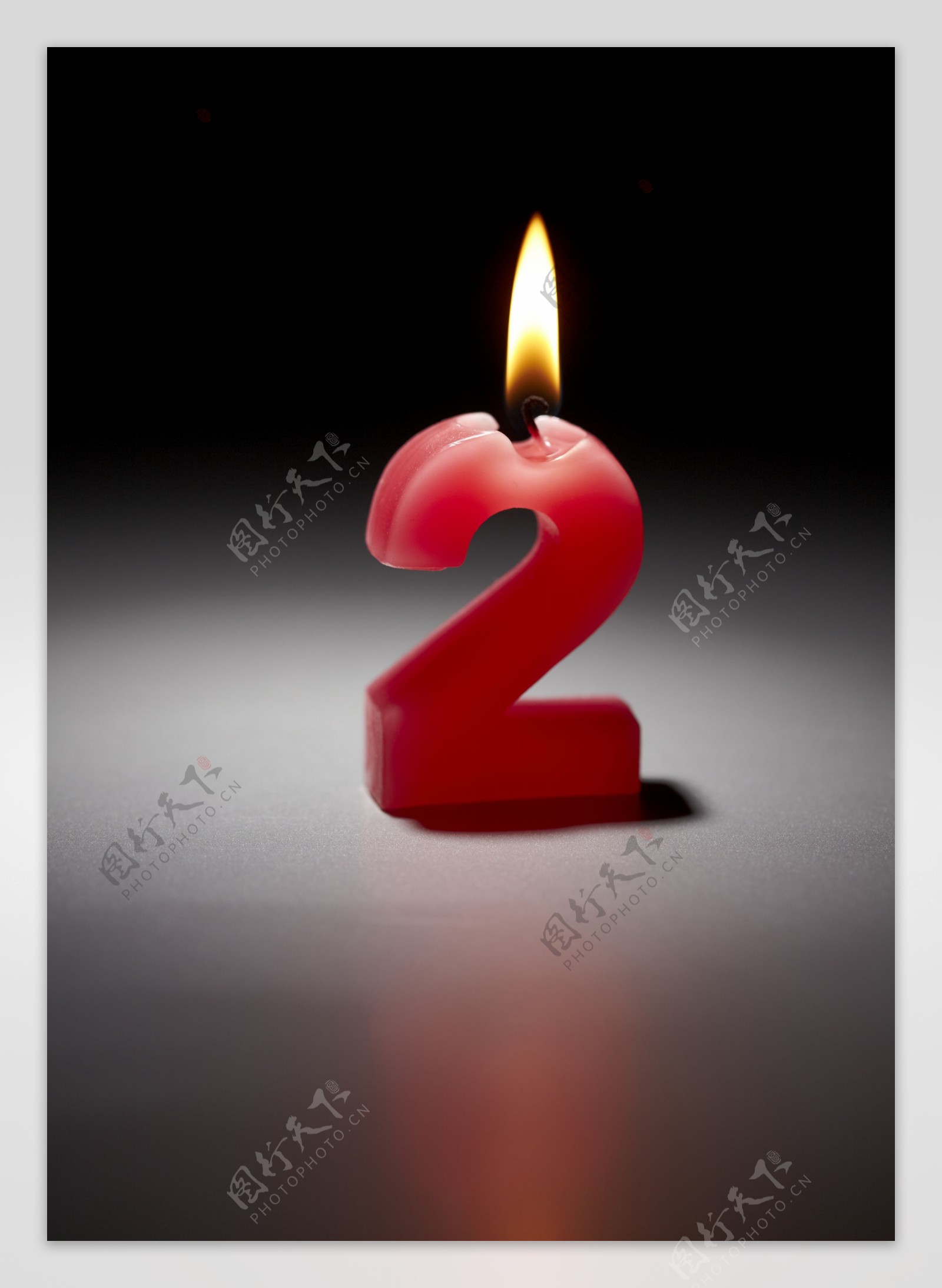 数字蜡烛2图片