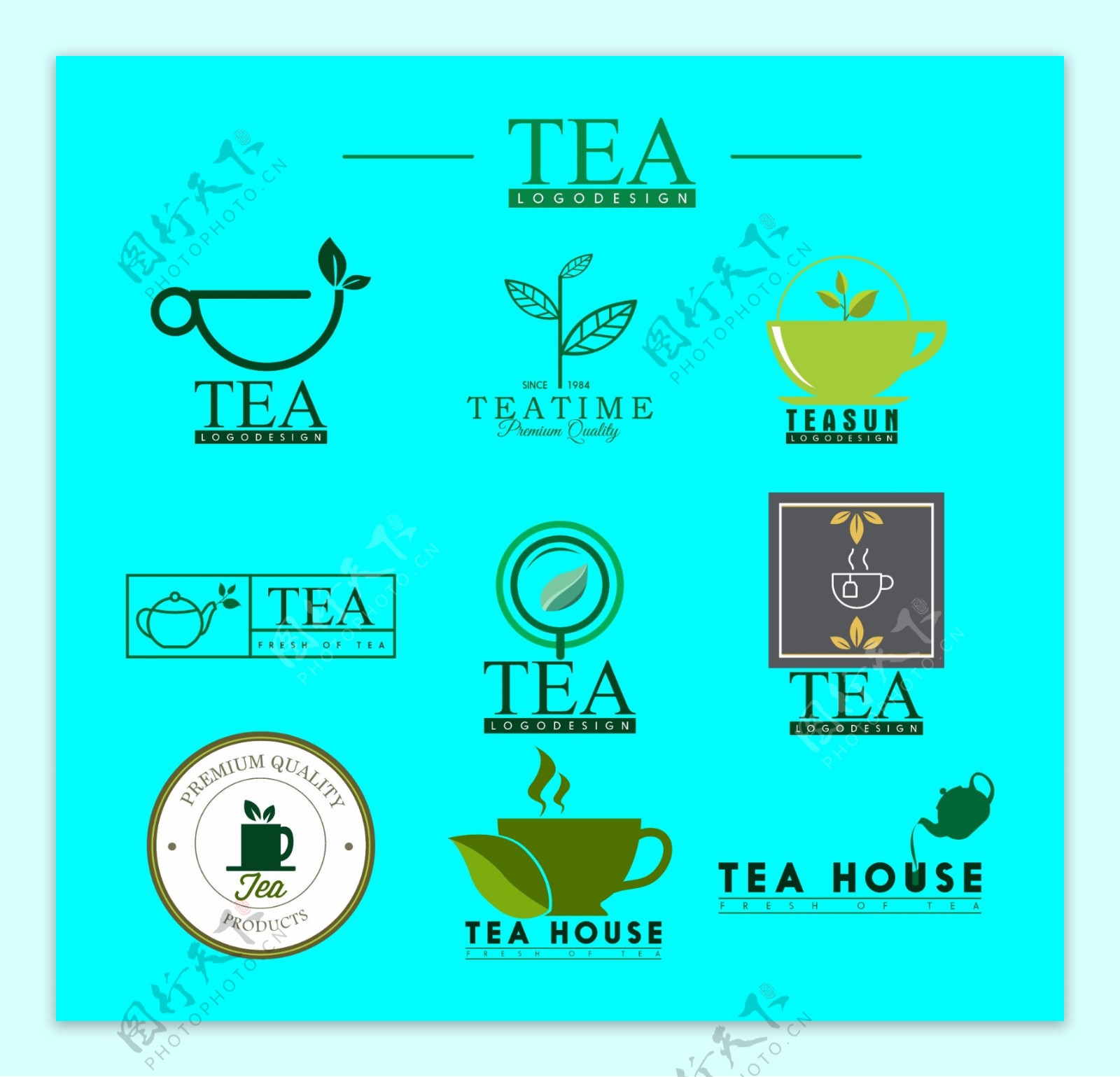 茶叶茶饮标志LOGO