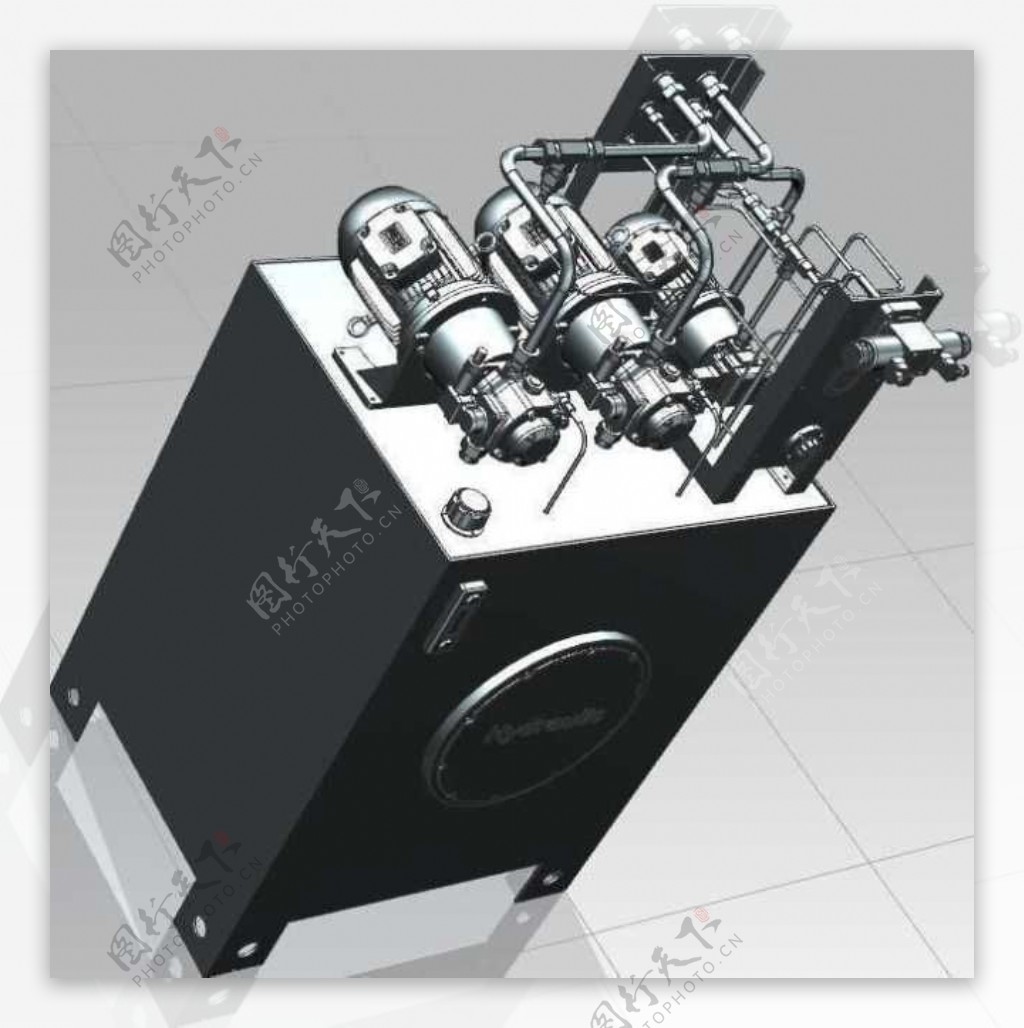 液压泵站系统机械模型