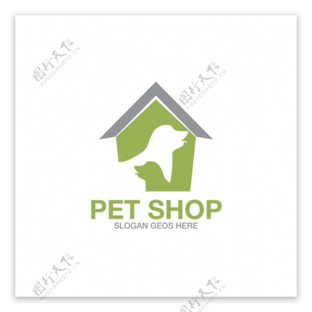 宠物房子logo设计图片