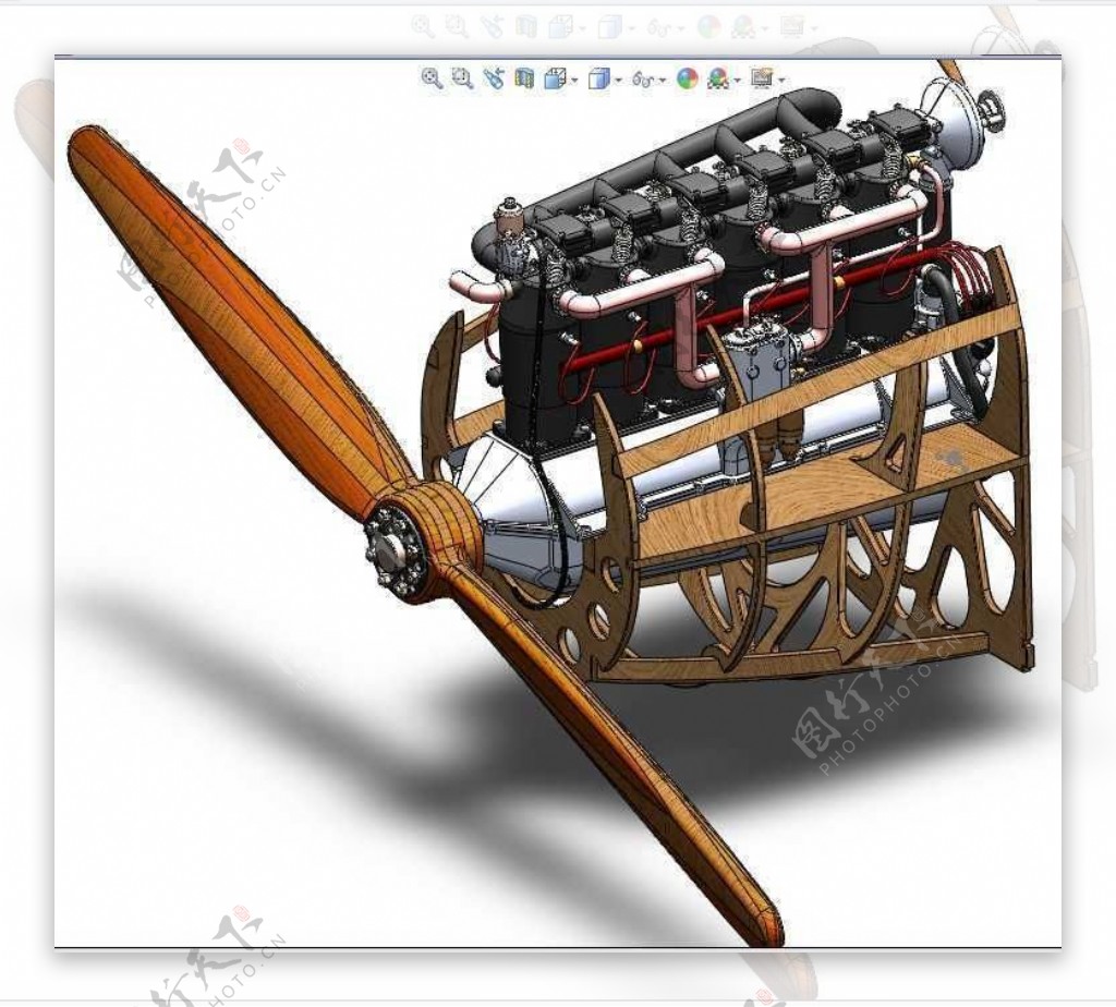 引擎发动机机械模型