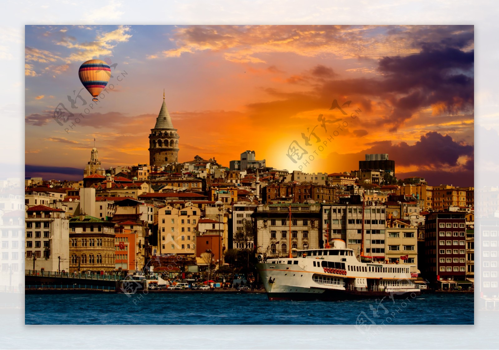 伊斯坦布尔黄昏美景