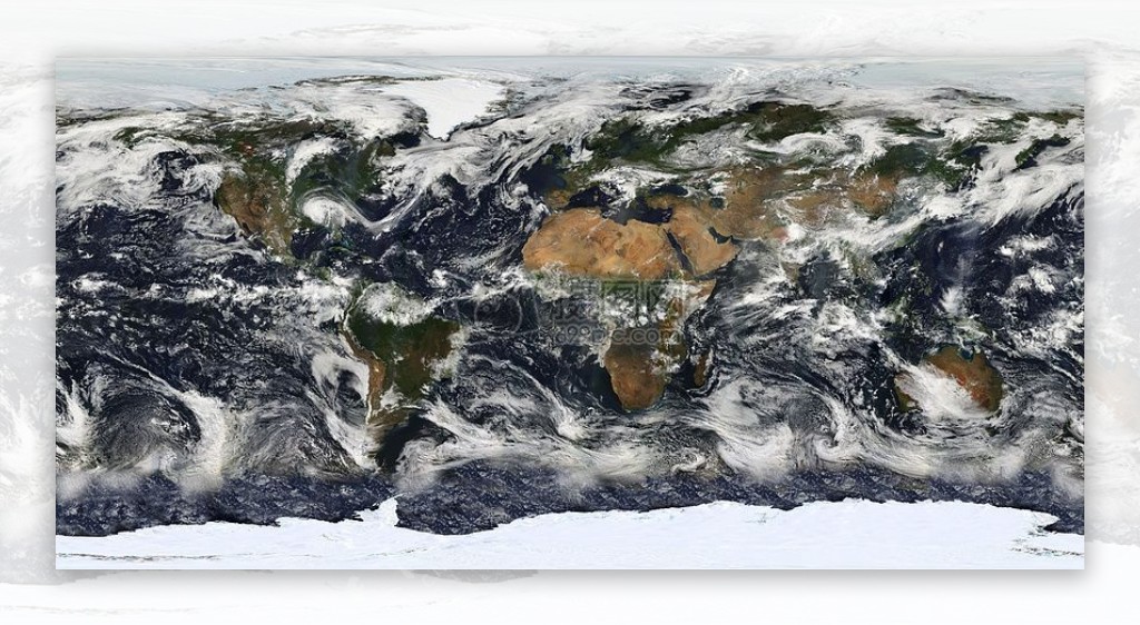 地球的卫星图像