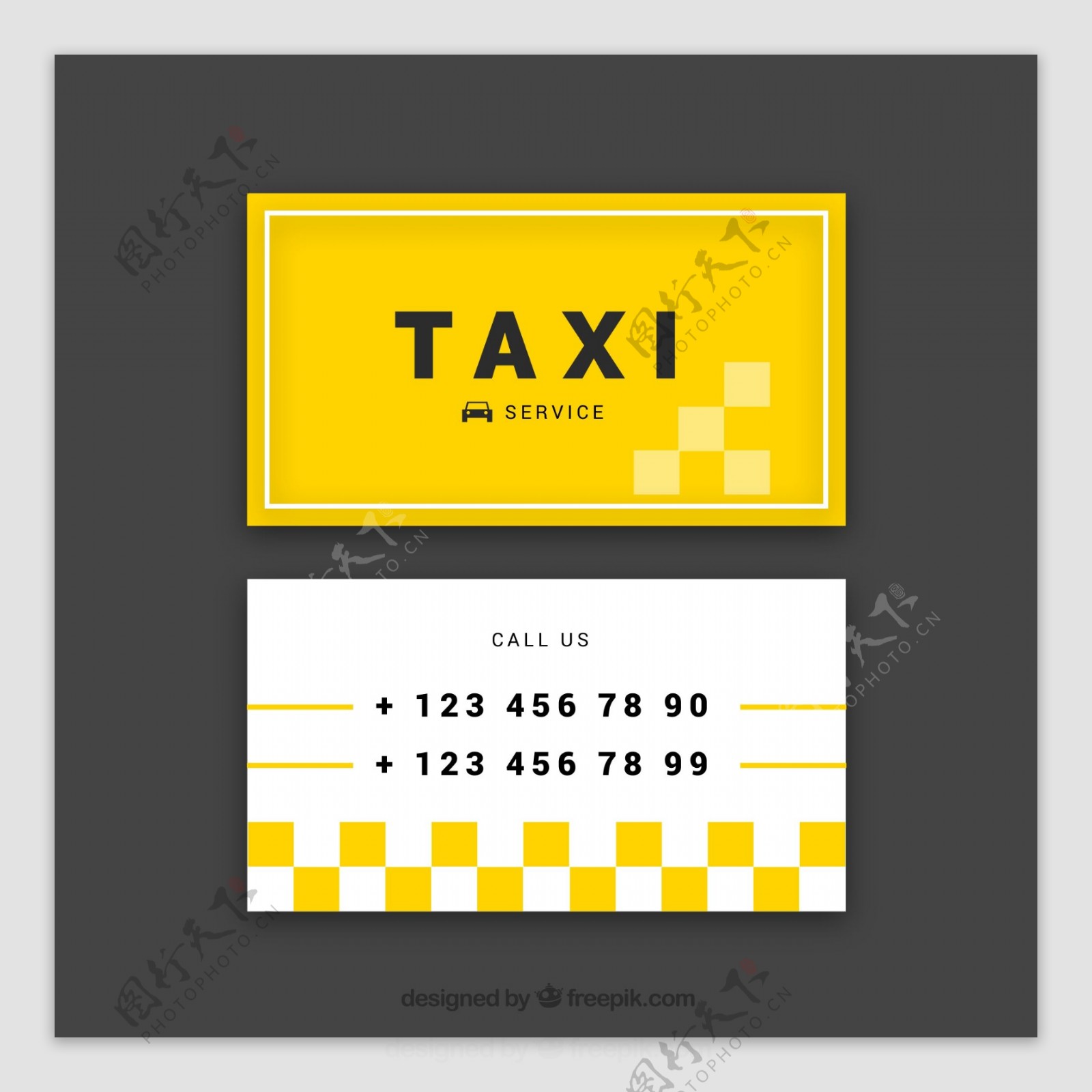 抽象出租车司机名片