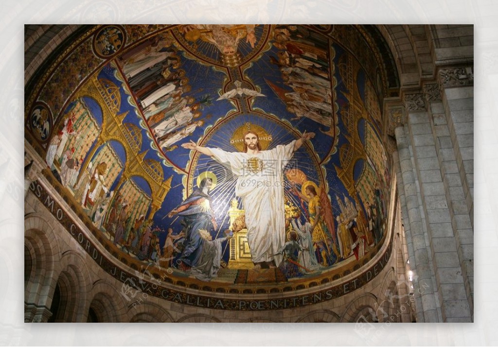 圣心大教堂里的壁画