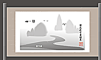 中国风山水画图片