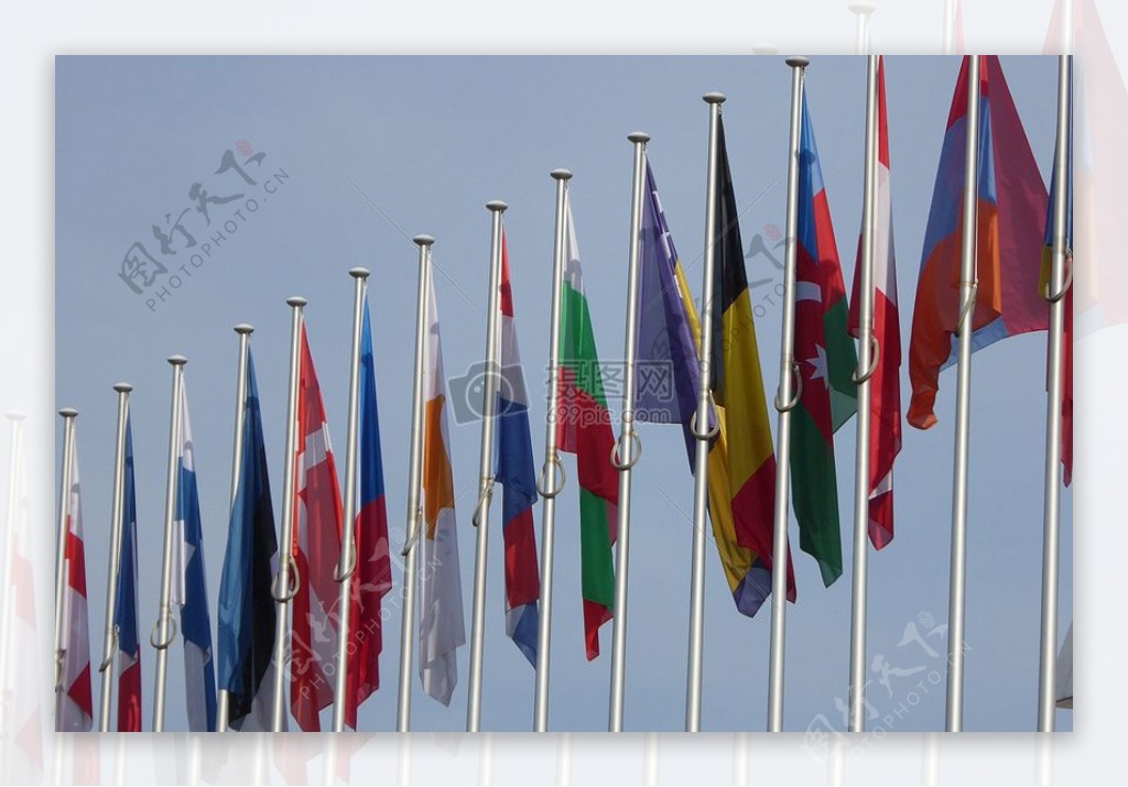 欧洲联盟的各国国旗