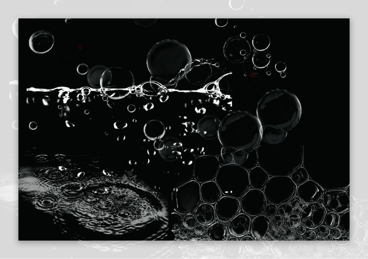 水滴雨滴形状透明素材