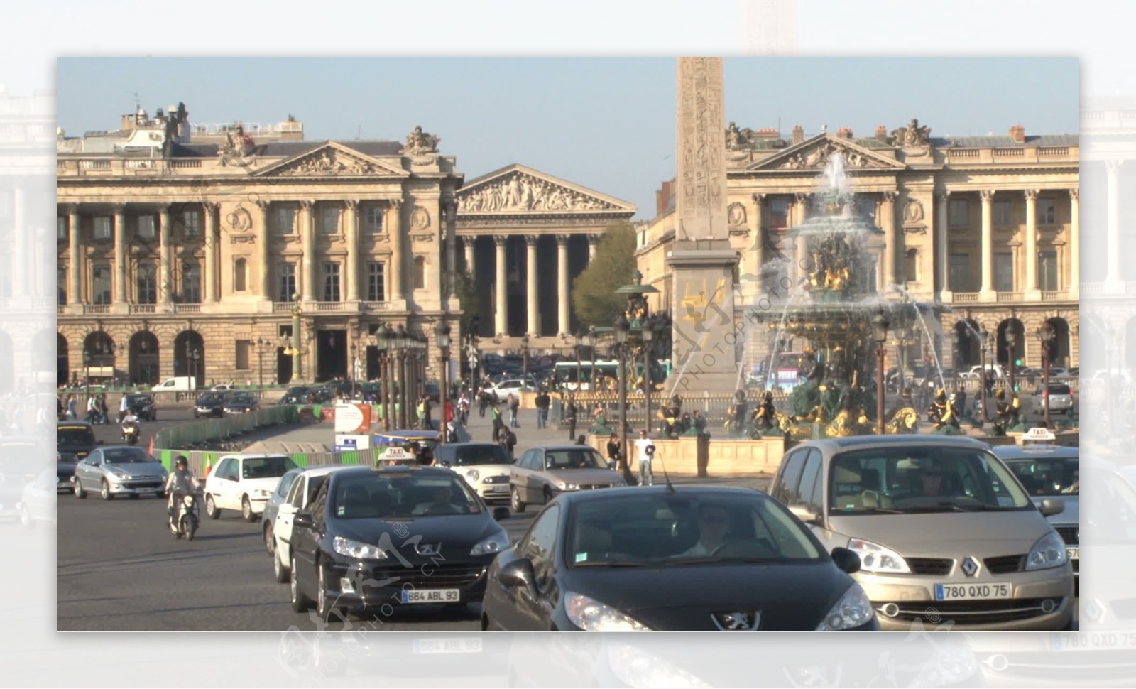 巴黎的街道上接近股票的录像视频免费下载
