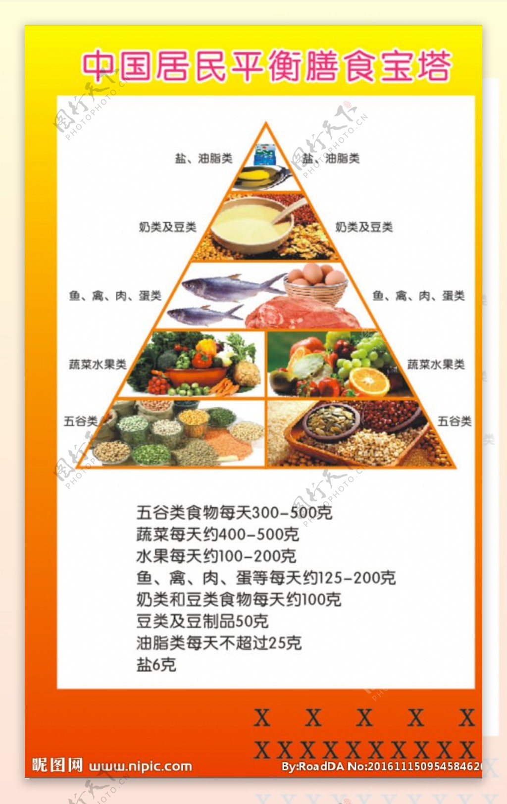 中国居民平衡膳食宝塔图片素材-编号01800989-图行天下