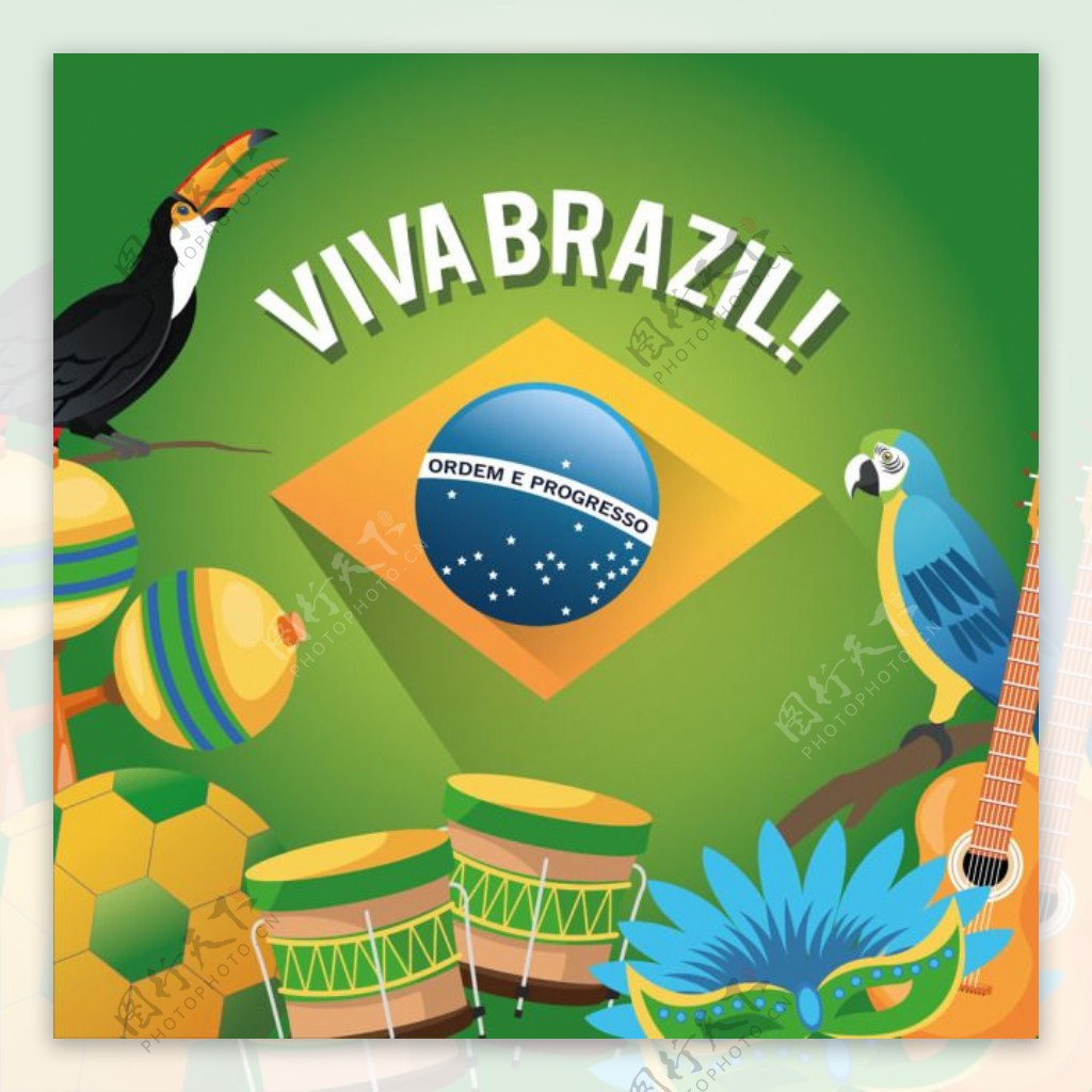 巴西旅游海报图片