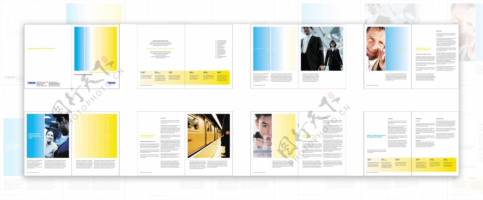 商务企业文化画册排版图片