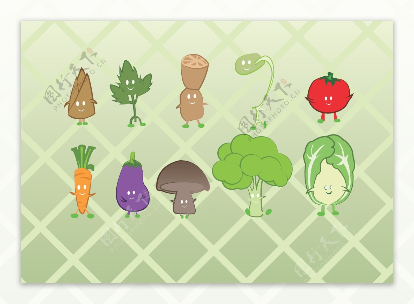 卡通蔬菜形象