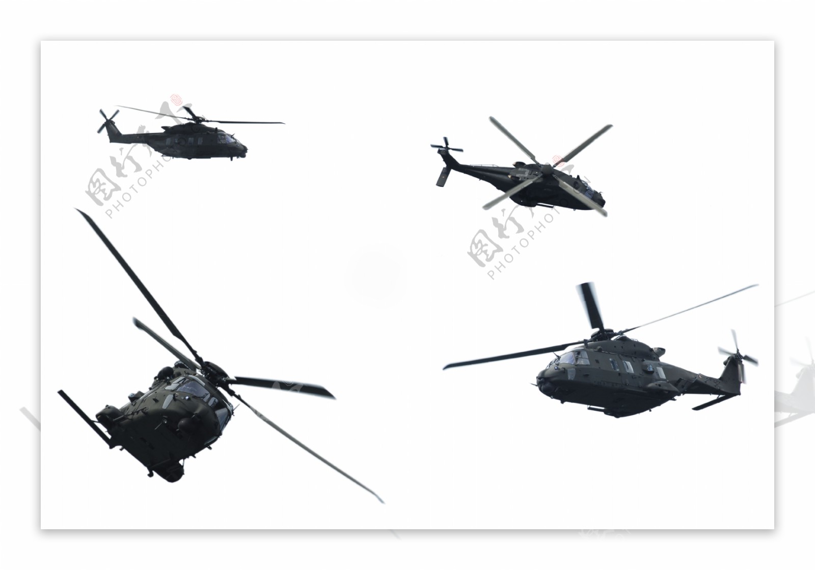 军用运输直升机摄影图片