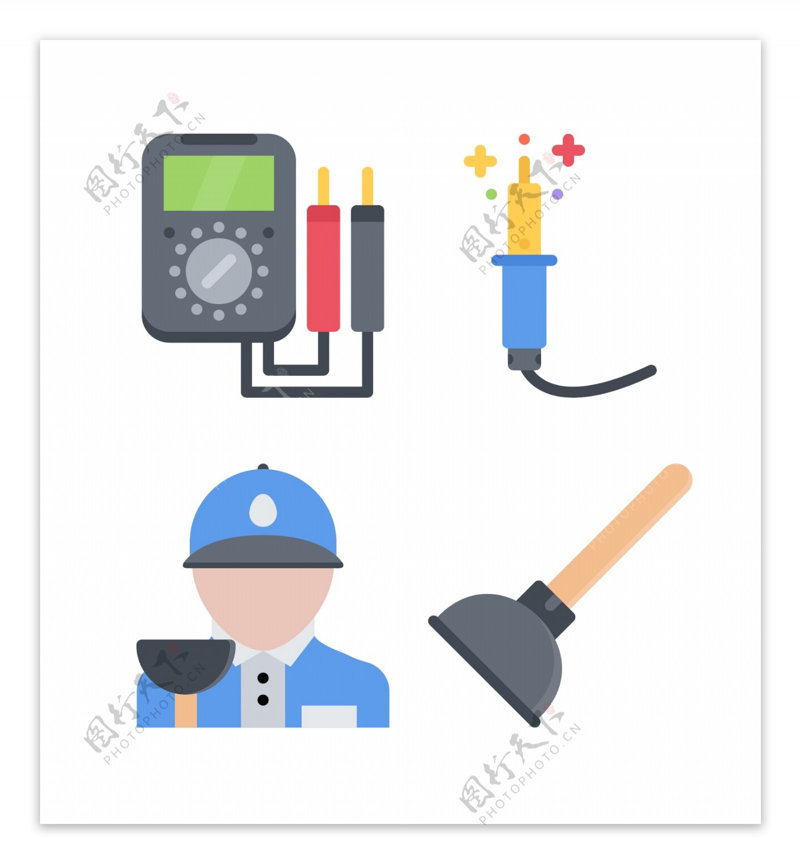 劳动职业icon图标素材