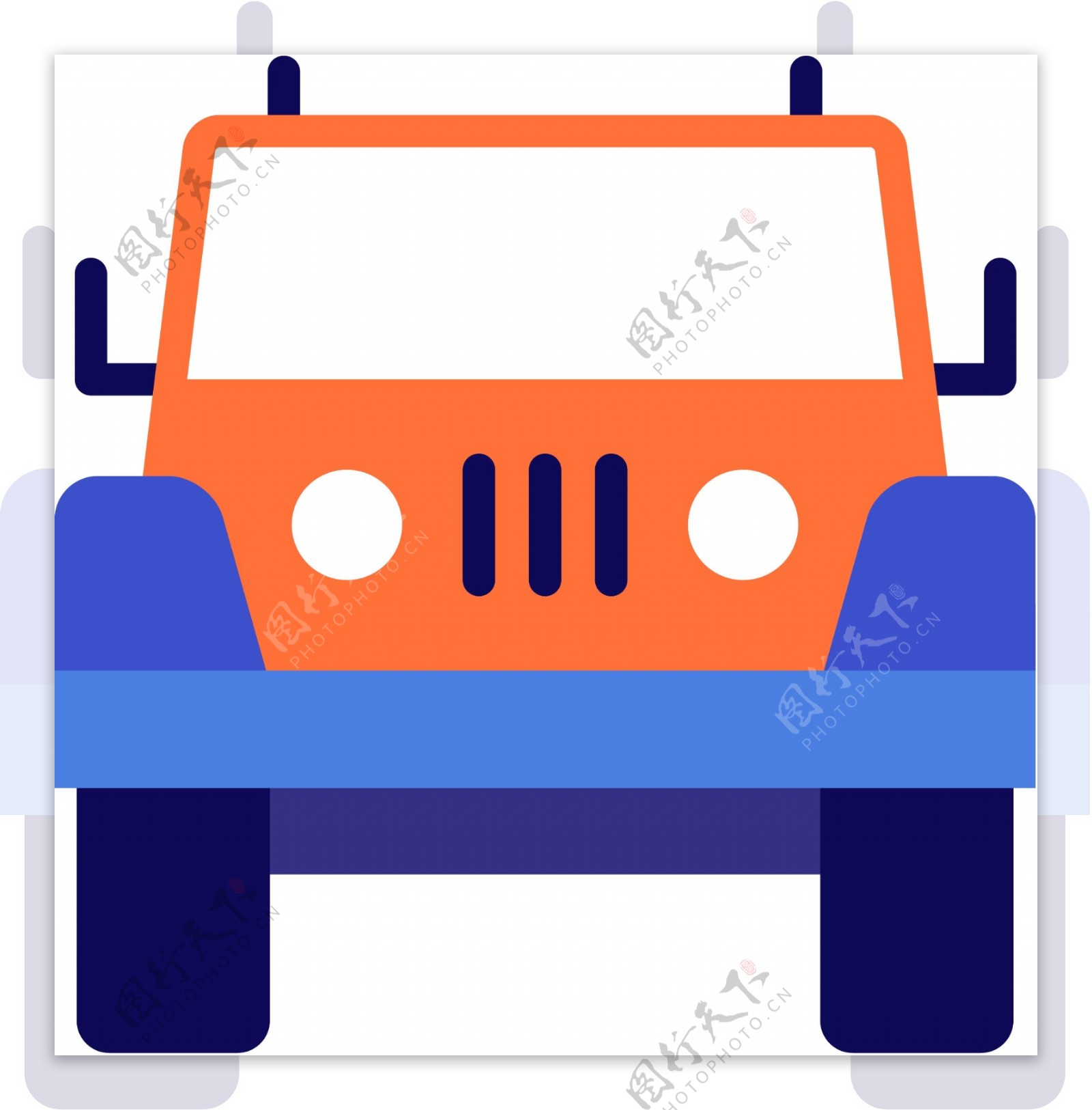 交通工具icon图标模板