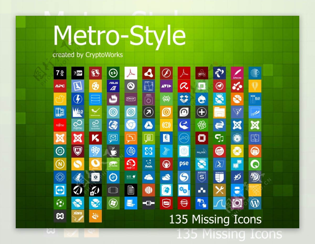 Metro风格图标ico