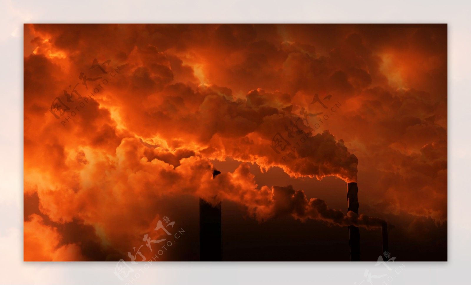 工厂大气污染图片