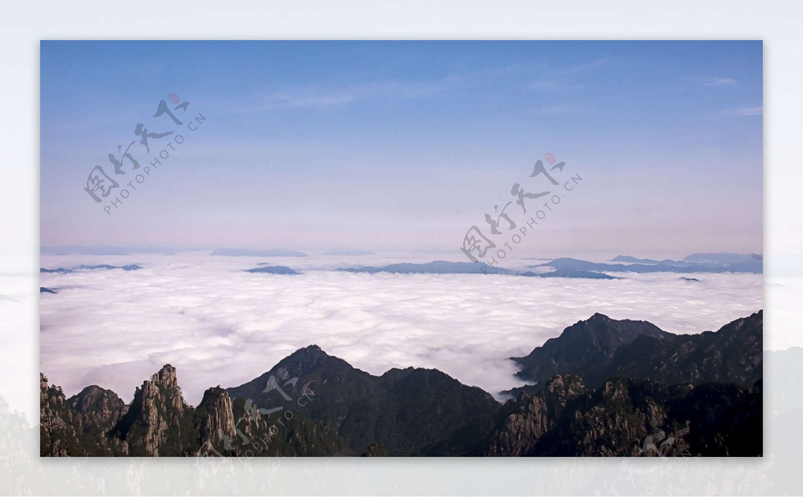 安徽黄山云海风景