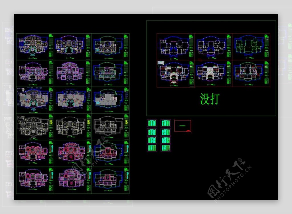 系统图完成图cad图纸