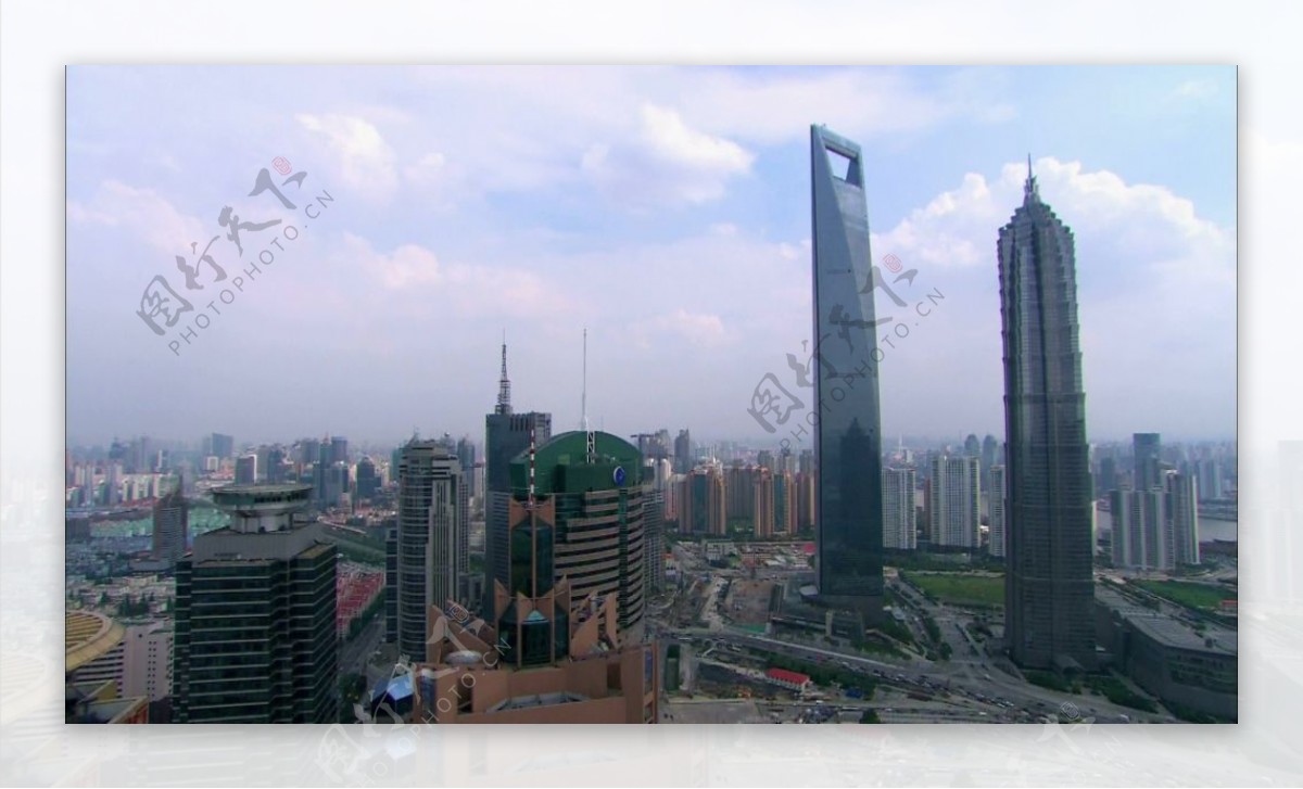 上海金贸大厦大楼延时视频