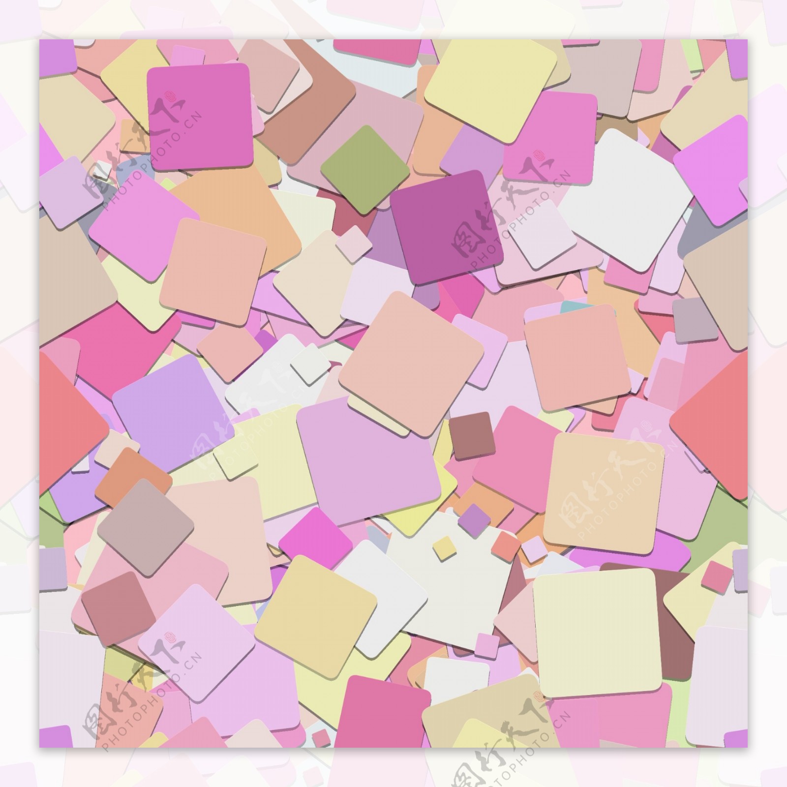 彩色大方块叠加背景矢量素材