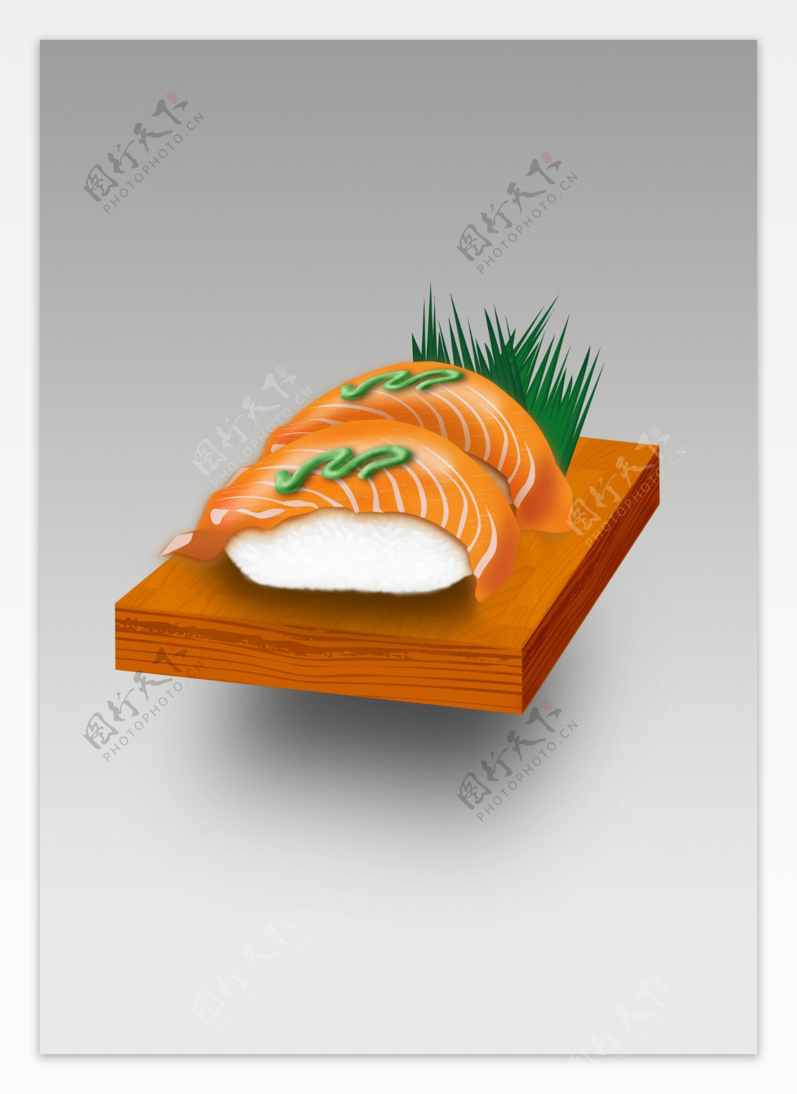 三文鱼寿司卡通