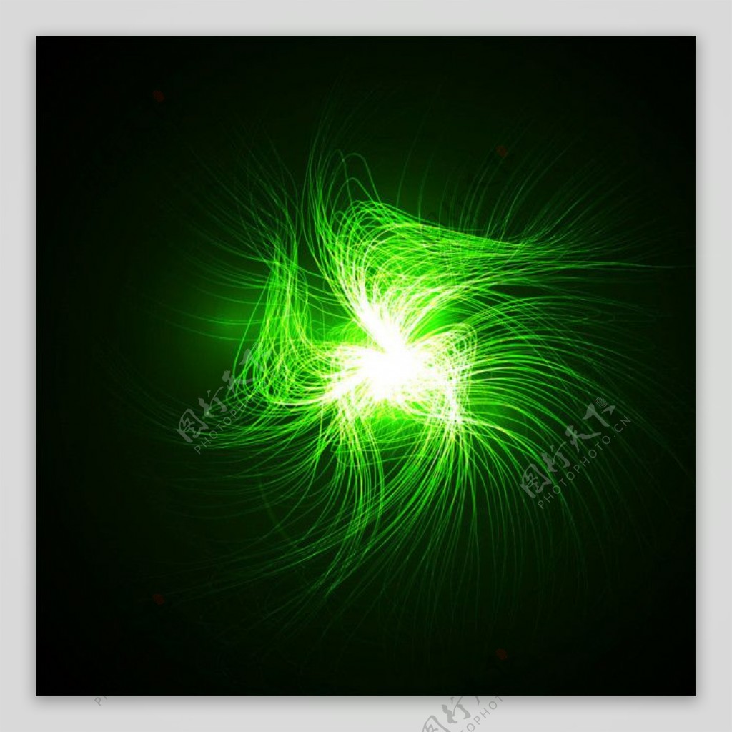 绿色流线漩涡背景图片
