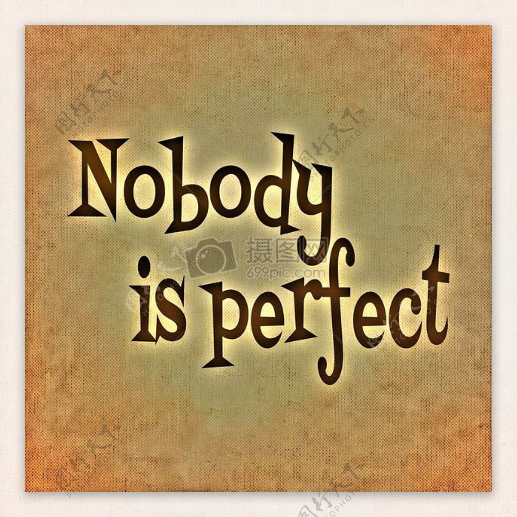 没有人是完美的说完美背景修辞格