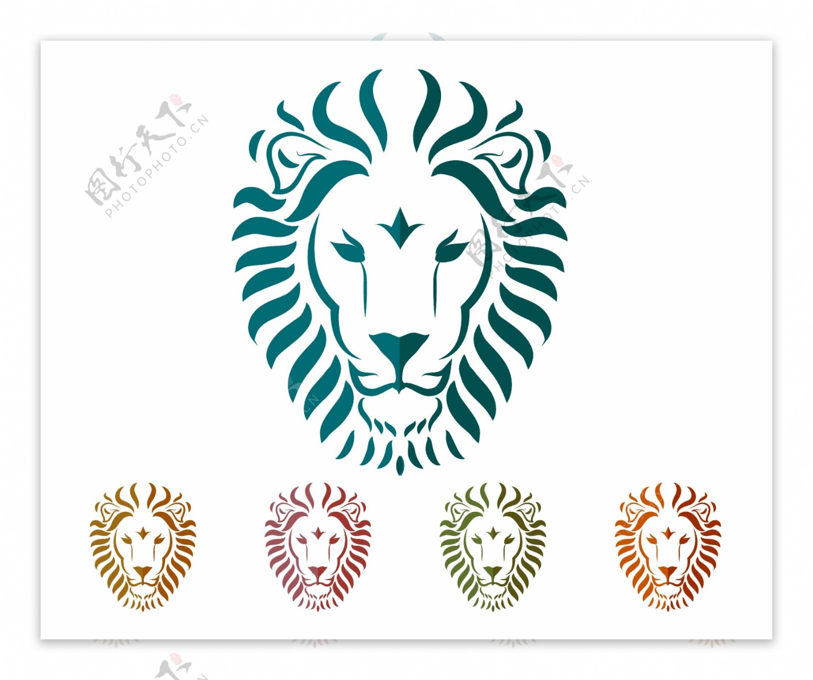 创意狮子图标
