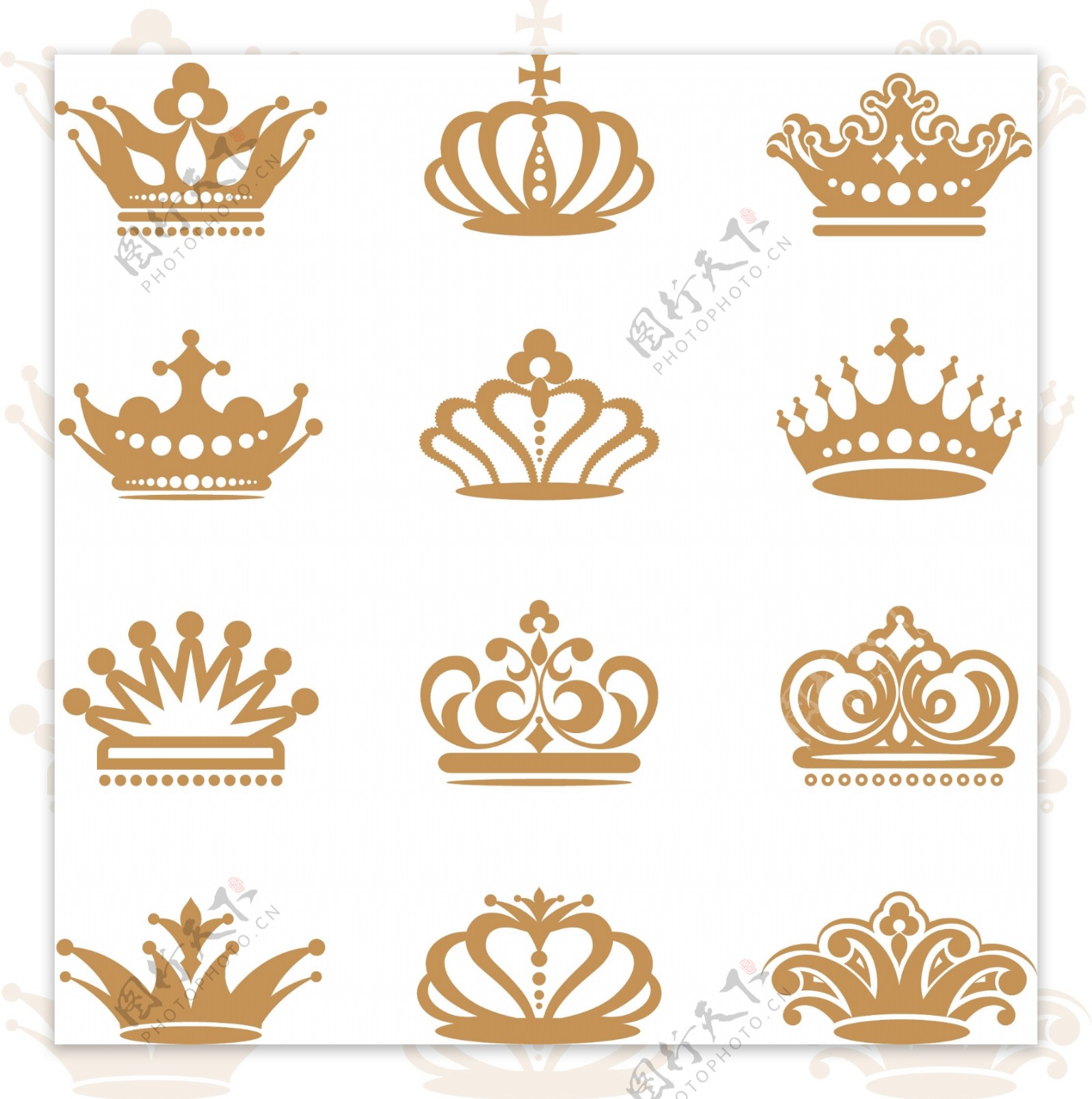 贵族皇冠王冠矢量图