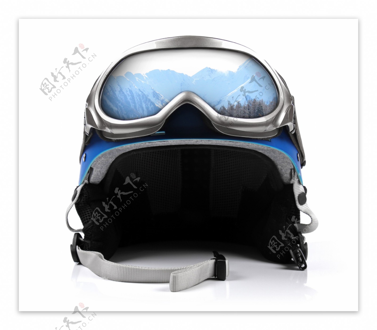 滑雪眼镜与滑雪头盔图片