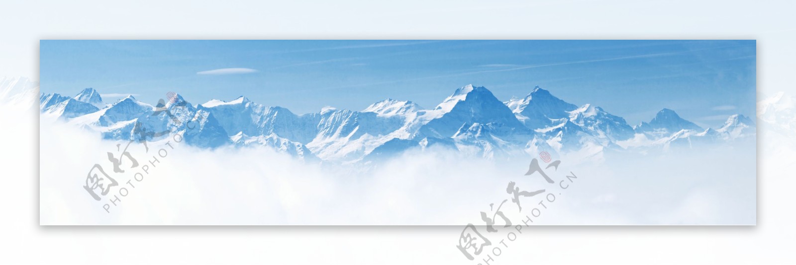 美丽雪山风景摄影图片